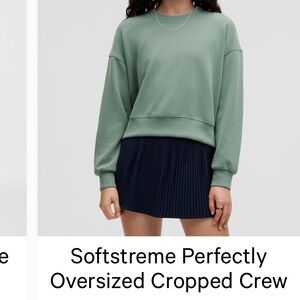 Lululemon Perfectly Oversized Crop Crew Softstream
